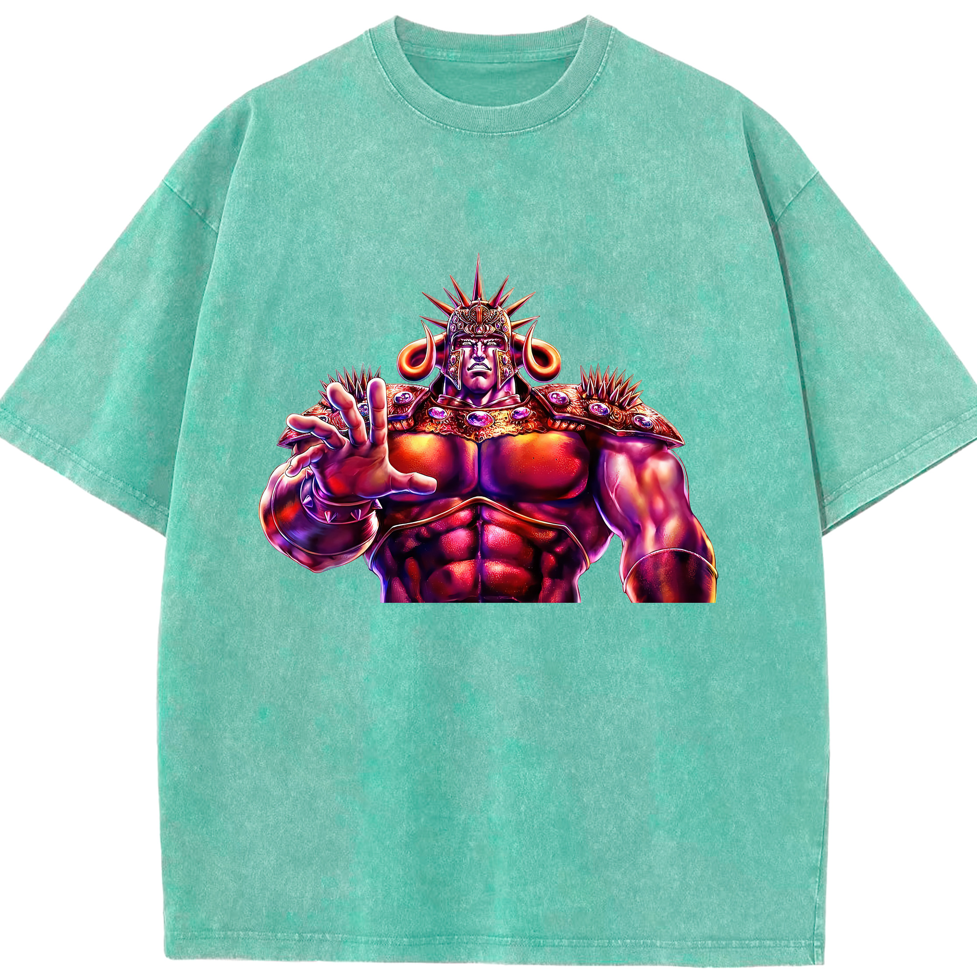 （画像用） 北斗の拳 Fist of the North Star 綿100% ヴィンテージ風 半袖Tシャツ（フロントプリント）
